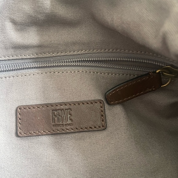 EUC Frye Gia Convertible Backpack genuine leather dark brown coffee espresso - Picture 5 of 8